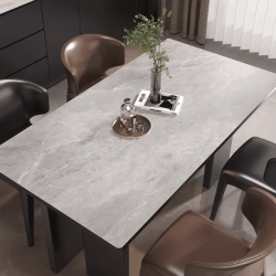 Прямокутна скатертина для кухні та їдальні на замовлення " Gray marble", 60*90 см